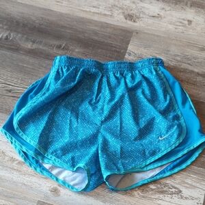 Nike Blue Athletic Shorts Moisture-Wicking Relaxed Fit